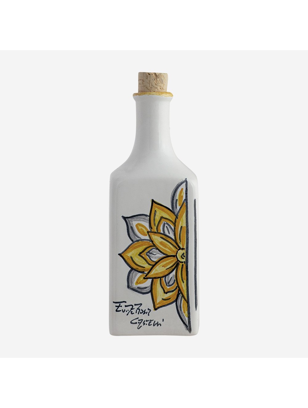 OLIERA IN CERAMICA DIPINTA A MANO - Bottiglia 250ml OLIERA IN CERAMICA DIPINTA A MANO - Bottiglia 250ml